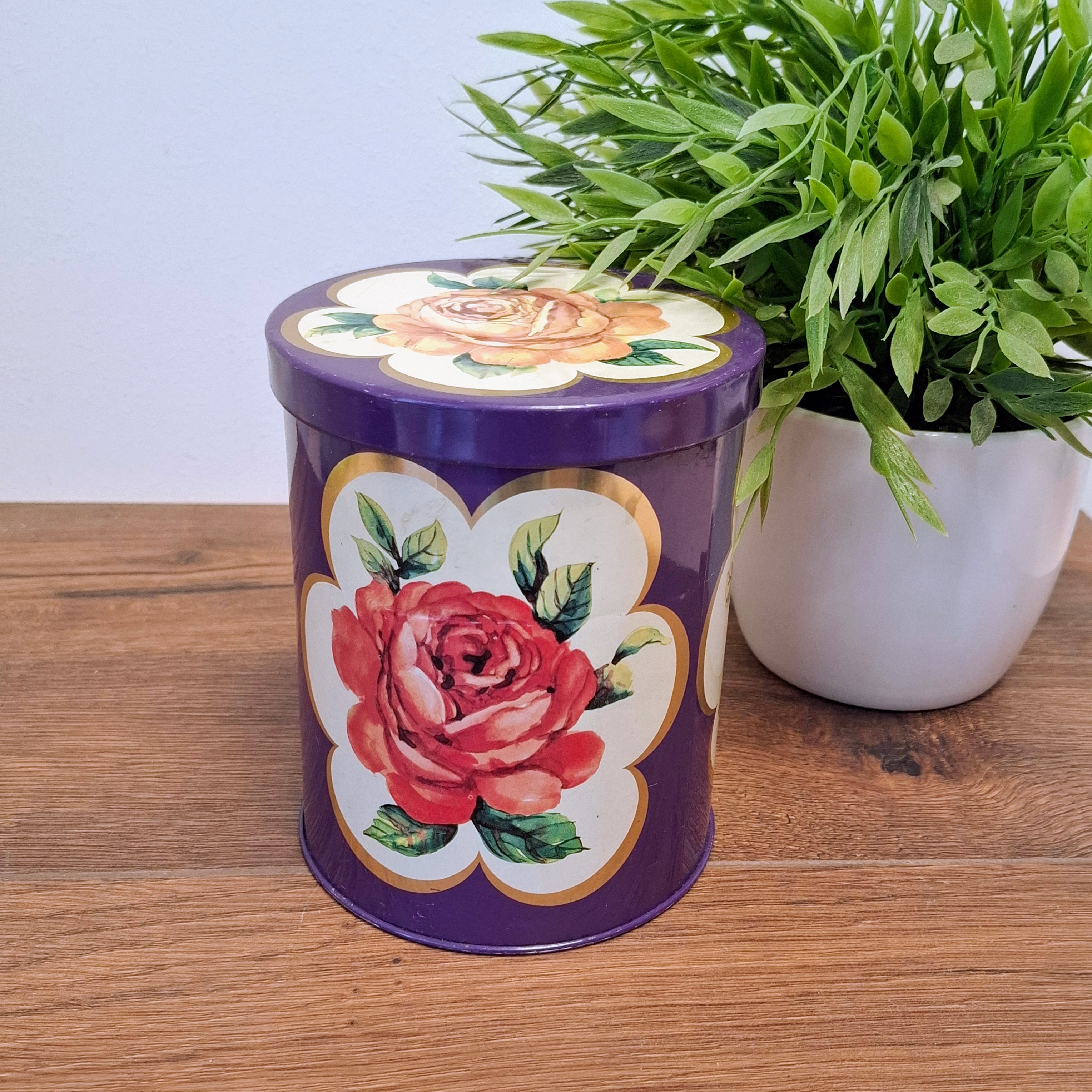 Opberg Blik - Bloemen / Rozen