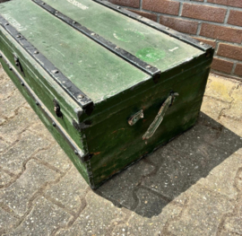Vintage Groene Houten Kist