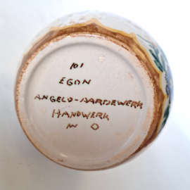 Schenkkan - Vaas - 101 EGON ANGELO AARDEWERK - Plateel