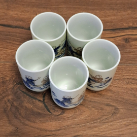 Japanse Yunomi Theekopjes 5 stuks