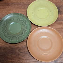 4 Soepkommen met 3 Bordjes - Vintage