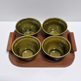 Snackset - schaaltjes op dienblad - Vintage