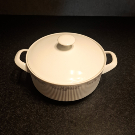 Vintage Dekschaal - Arzberg met Grijze Bloemetjes