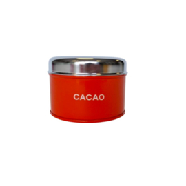 Emaille Cacao Blik - Oranje