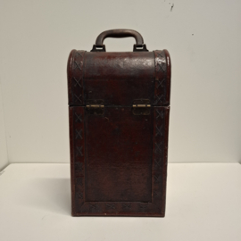 Wijnkistje / Koffertje voor 2 flessen wijn