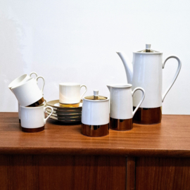 Theeservies Wit met Goud