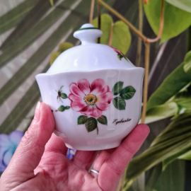 Vintage Porseleinen Suikerpot Marjolein Bastin voor Libelle – Forest Fruit – Egelantier