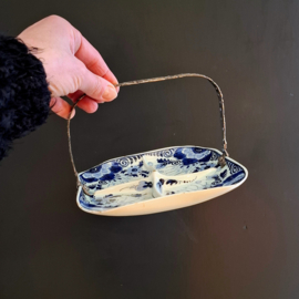 Delfts Blauw Schaaltje met 4 vakken - Zilpla W.B. - Hors-d'oeuvre