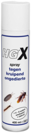 HG X Spray Tegen Kruipend Ongedierte - Vlekvrij - Anti Zilvervisjes - 400 ml.