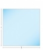 Nr 30-521  6mm Vloerplaat glas helder Vierkant met facet 100 x 100cm