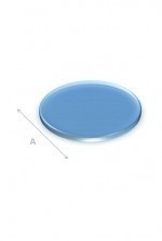 6mm Rond - glashelder vloerplaat dia 85 cm