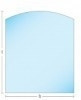 Kachelvloerplaat toog/boog met facet 800 x 1000 x 6