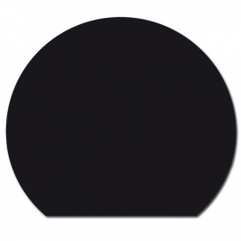 2MM staal eclipsvormige 850 x 838 mm- zwart