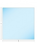 Kachelvloerplaat vierkant met facet 900 x 900 x 6
