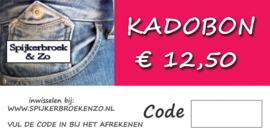 Kadobon 12,50 euro