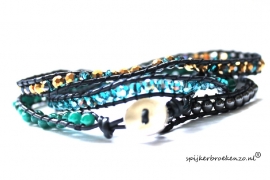 Wikkel armband-beads curacao
