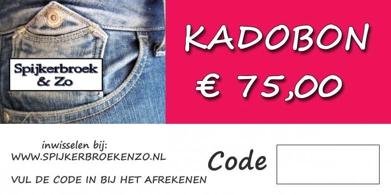 Kadobon 75 euro
