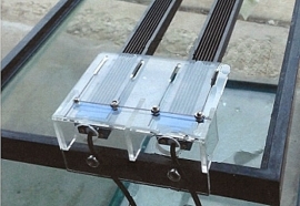 LED  houder set  t.b.v. 2 led bars (tbv 1W led bars)