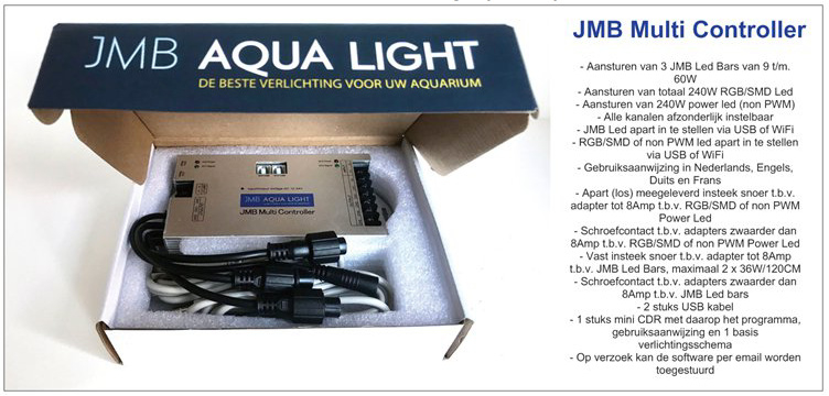 lindre Imperialisme Ubarmhjertig JMB Multi Controller met iOS/Android APP | JMB Aquarium LED verlichting | JMB  Aqua Light & RockZolid Aqua Scaping