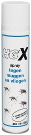 HGX spray tegen muggen en vliegen spray 400 ml.