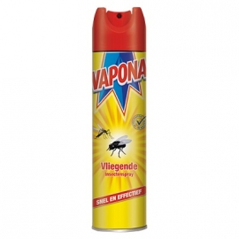 Vapona - Vliegende Insecten Spray - Zeer Effectief - Anti Mot - Mug - Vlieg - 400 ml.