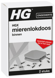 HGX Lokdoos tegen mieren 2 stuks wit.