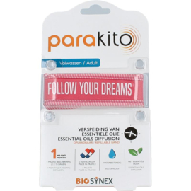 Parakito Armband Volwassen Fuchsia Navulbare band & 2 tabletten