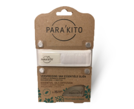 Parakito Armband Wit Navulbare band & 2 tabletten