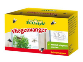 Ecostyle -  Natuurlijke Vliegenvangers  8 stuks.