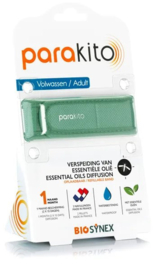 Parakito Armband Volwassen Kaki Navulbare band & 2 tabletten