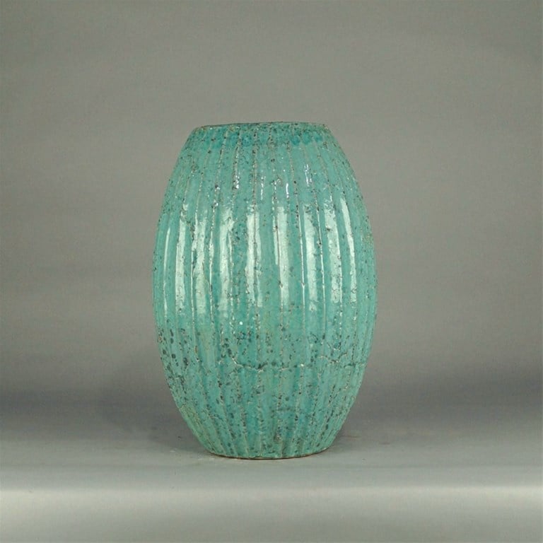 Brynxz vase relief idian blue