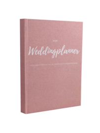 Weddingplannerboek A5 -XS Versie -  Roze Linnen cover