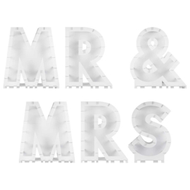 MR AND MRS - letters Ballonnenframe  - Ginger Ray