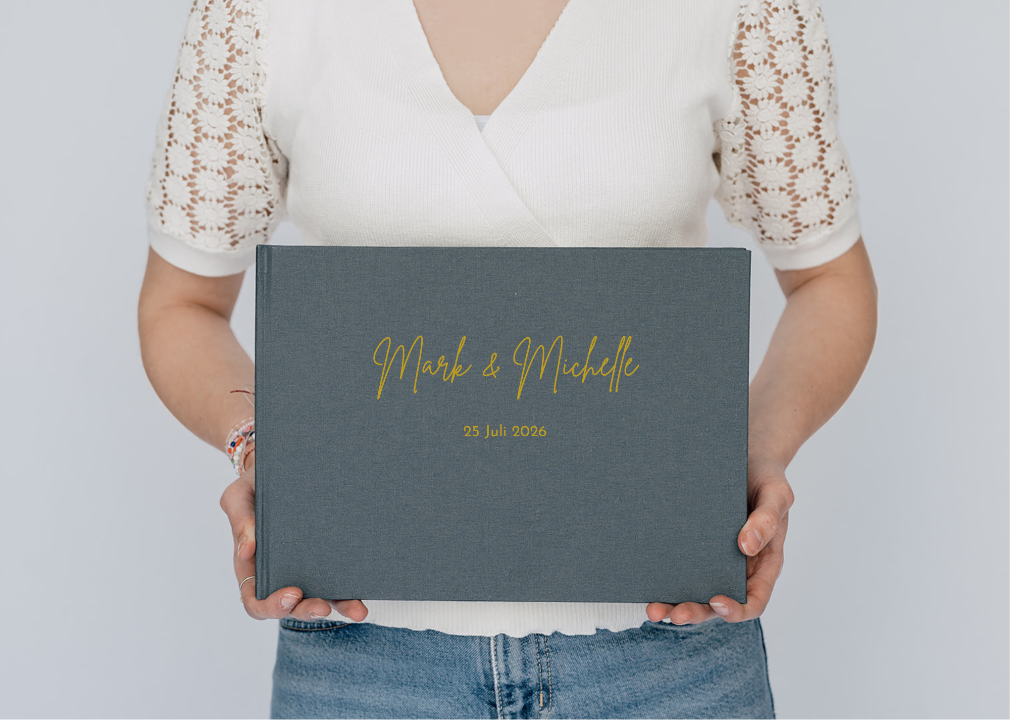 Photobooth Gastenboek op maat - A4 liggend  - Volledig naar wens