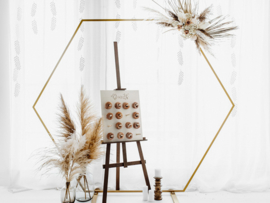 Backdrop Hexagon Goud - VERHUUR