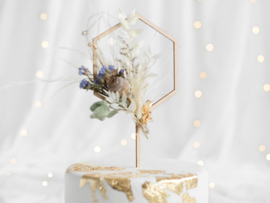 Taarttopper - Hexagon - Hout
