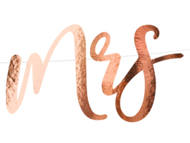 Mr & Mrs banner Roségoud