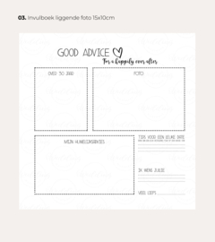 Gastenboek - 30 x 30 cm - 50 Pagina's - Gepersonaliseerd