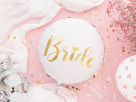 Folieballon - Bride goud