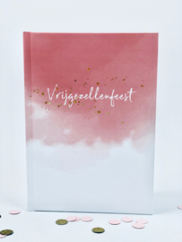 Vrijgezellenfeestboek - Vrijgezellenfeest invulboek - Hardcover - A5 - 16 pers-