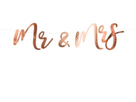 Mr & Mrs banner Roségoud