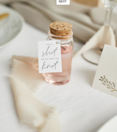 Bedankflesje - Take A Shot We've Tied The Knot