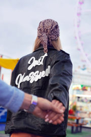 Strijkapplicatie -  Just Married  wit