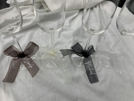 Naamkaartje - Organza lint met naam