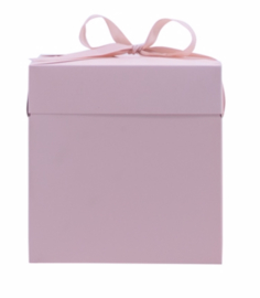 Pop-up Giftbox Zacht roze - karton - (KD)