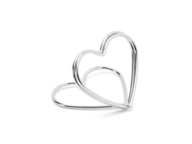 Naamkaartjes houder - Zilver - Hart