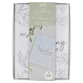 Weddingplanner boek - Ginger Ray - Wit - Sage Wedding Theme - Engelstalig