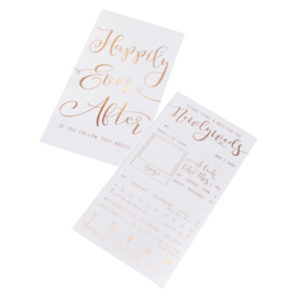 Advice Cards Newlyweds - Invulkaarten Bruiloft