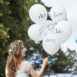 Ballonnen Bundel Wit - Wedding - Ginger Ray