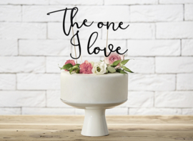 Taarttopper – The One I Love - Zwart